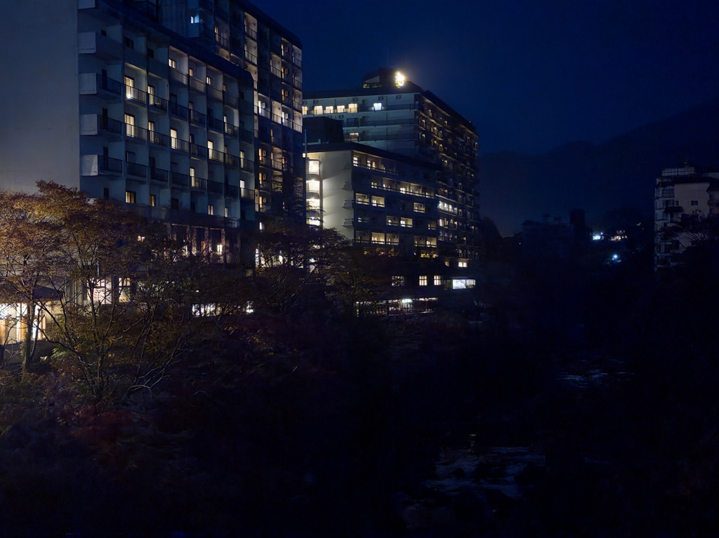 鬼怒川温泉の夜