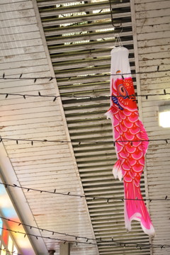 クリスマスと鯉のぼり