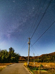 農村の夜空