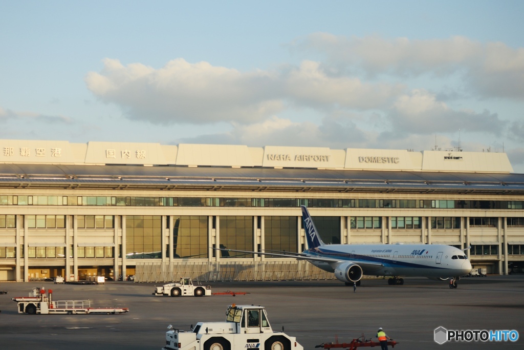 那覇空港夕景