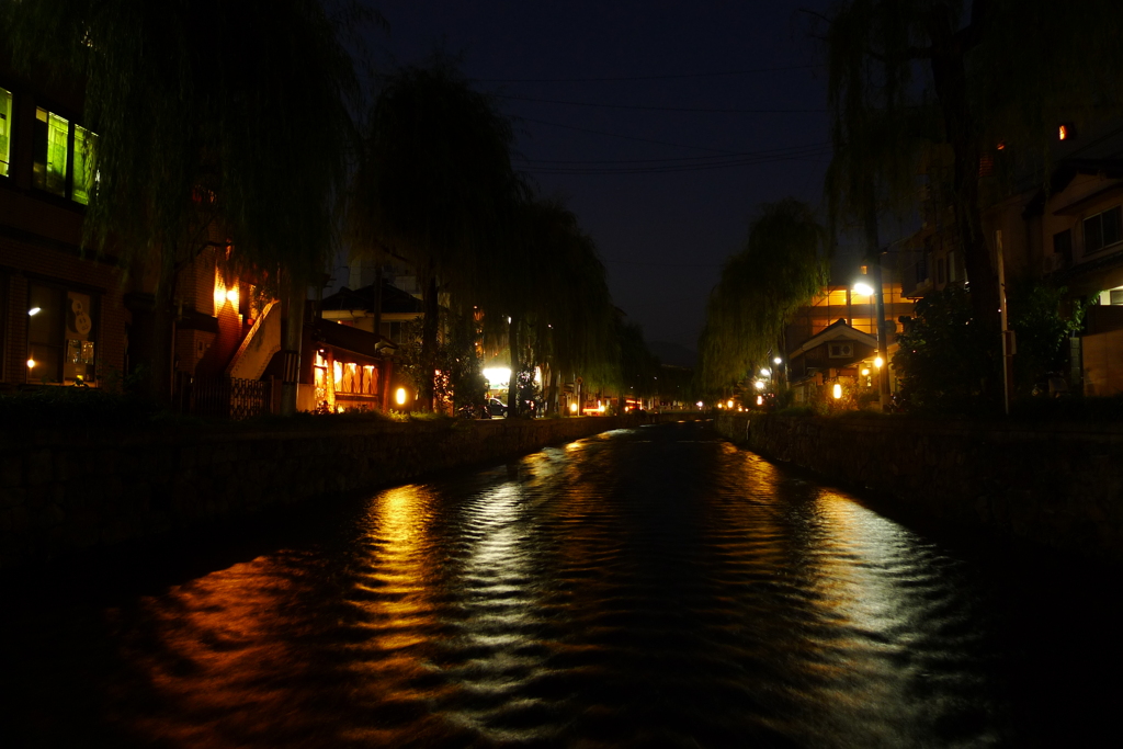 夜の白川