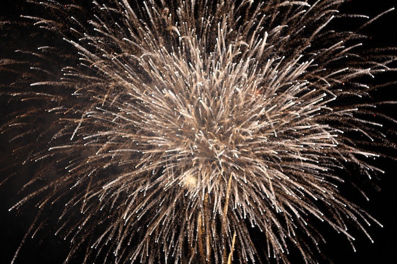 てだこ祭りの花火