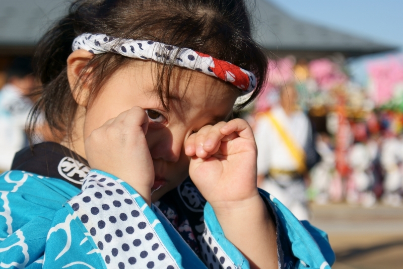 泣く子は写真で泣き止む