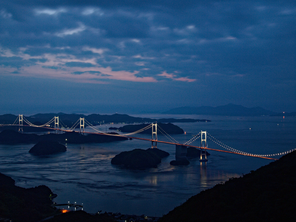 来島海峡夕景