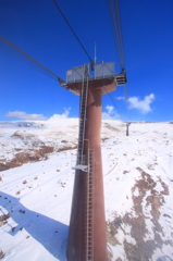 阿蘇の残雪