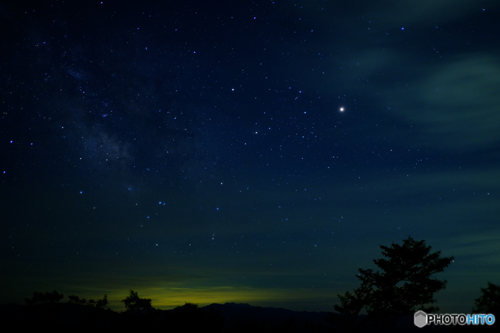 医王山から火星