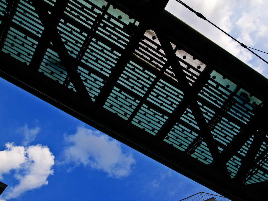 a bridge in the sky