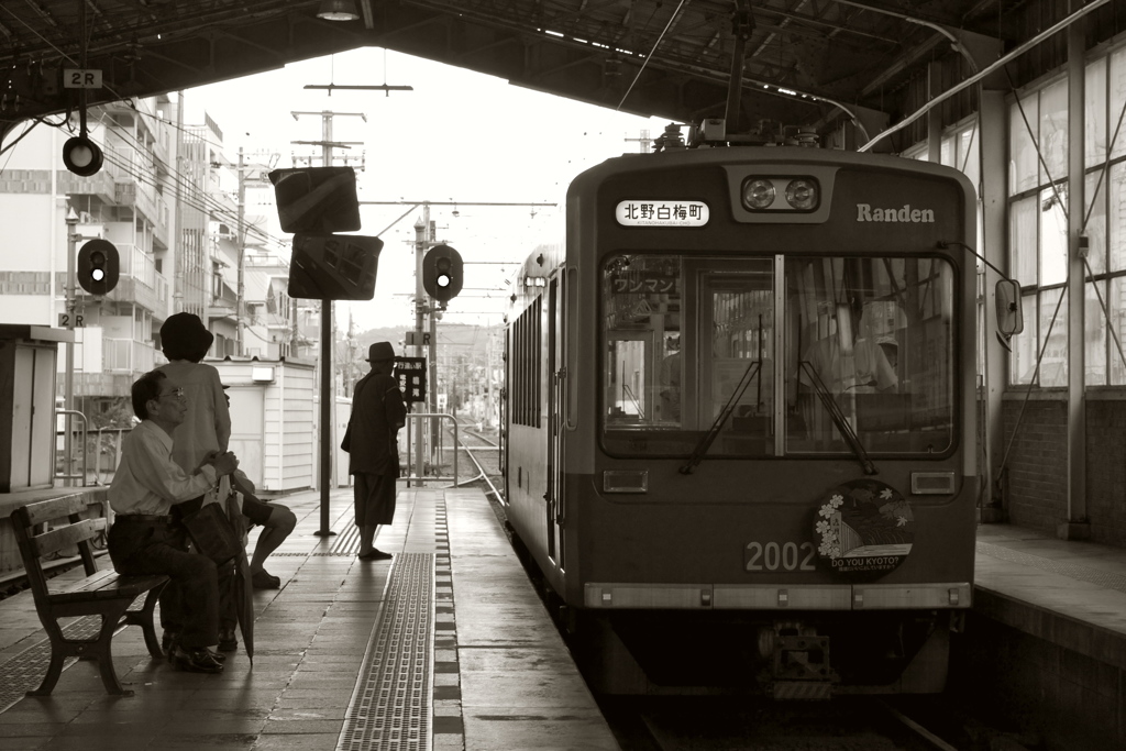 嵐電　北野白梅町駅