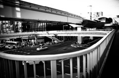四角い歩道橋