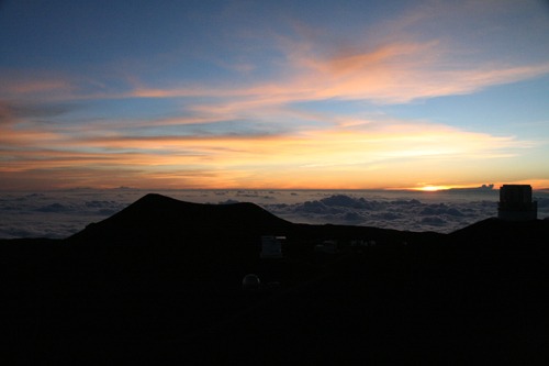 ハワイ島夕暮れ