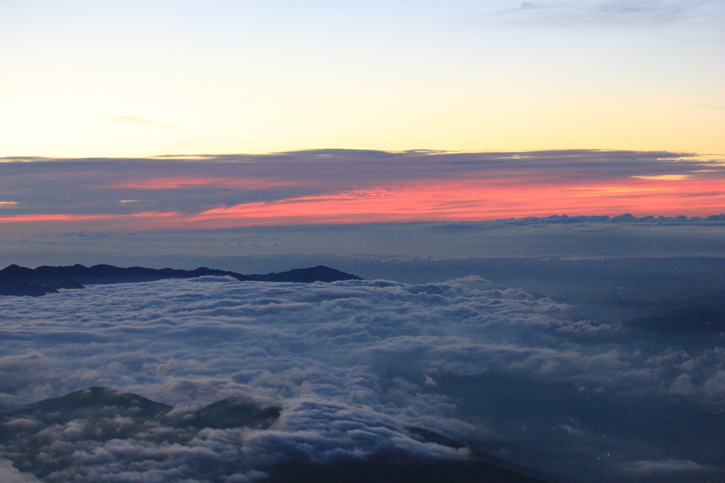 雲海が綺麗に・・