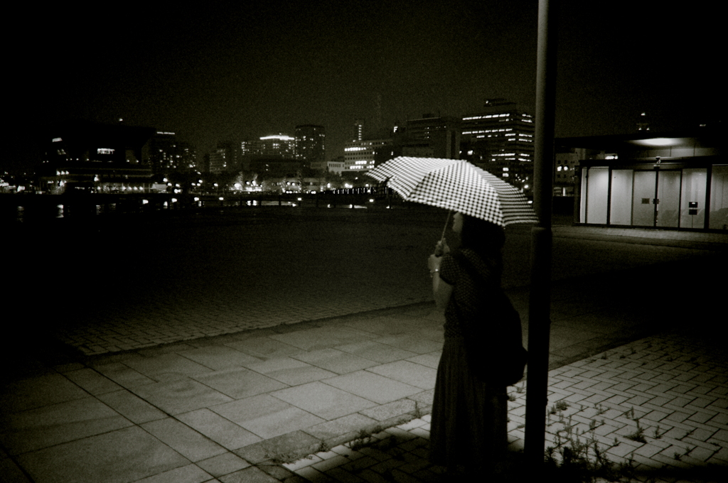 雨待ち。