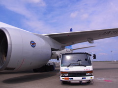 羽田空港にて