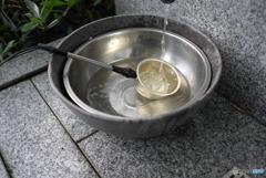 湧水を頂く