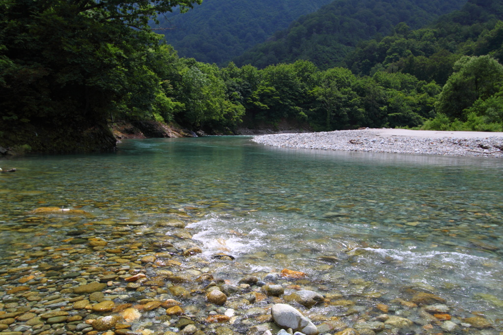 冷水心地良く