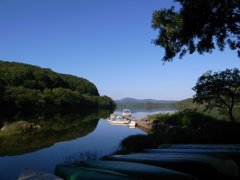 小野川湖ベタ凪