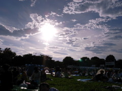 花火大会の場所取りから