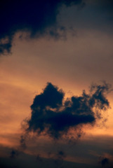 落日の雲