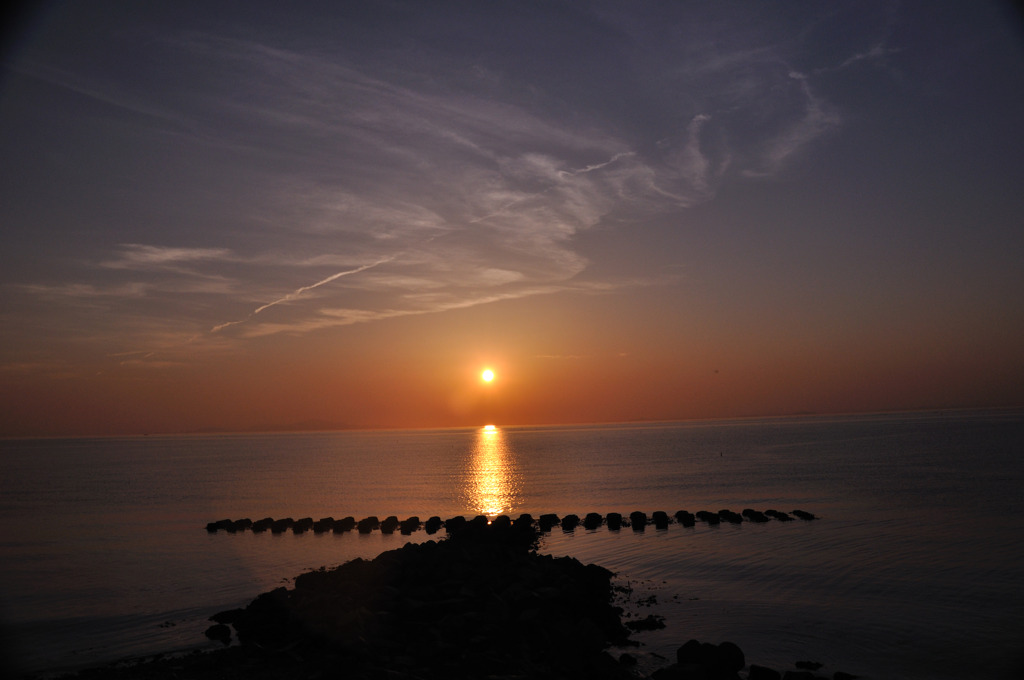 淡路島　夕日