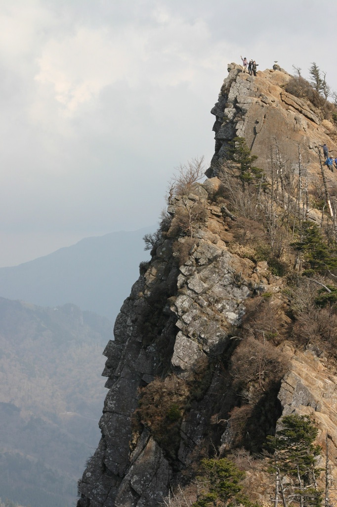 石鎚山　天狗岩