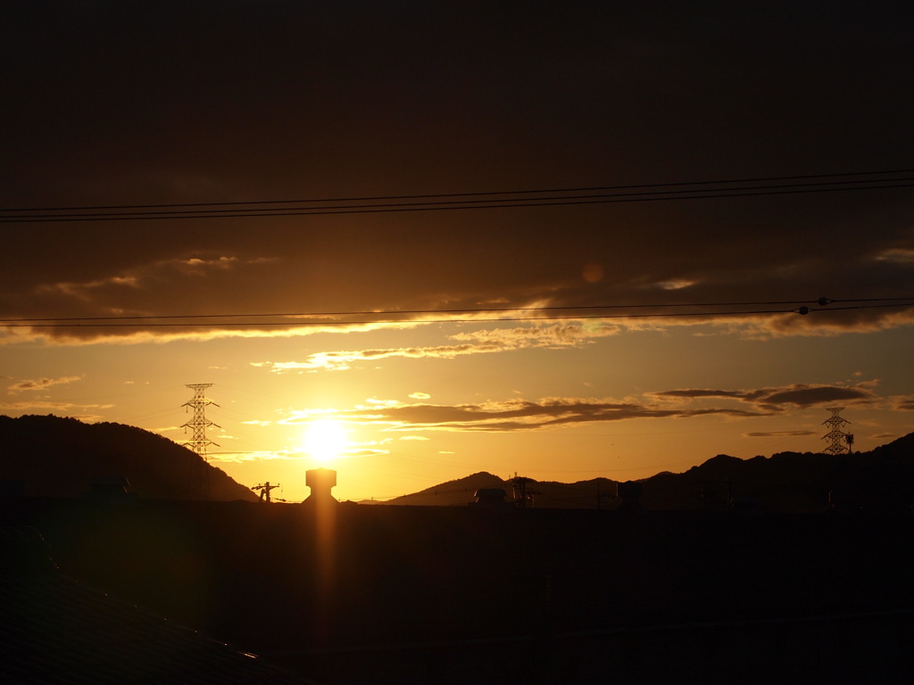 山と雲の間で