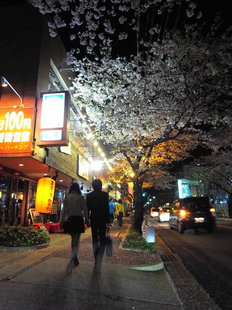 夜桜デート