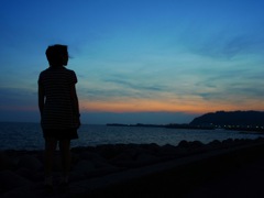 梅雨の晴れ間　夕景