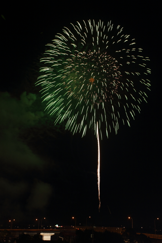 袋井の花火　単発で