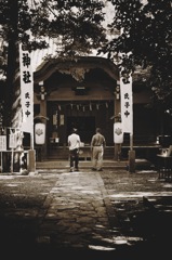 夏の神社