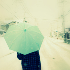 雪道にて