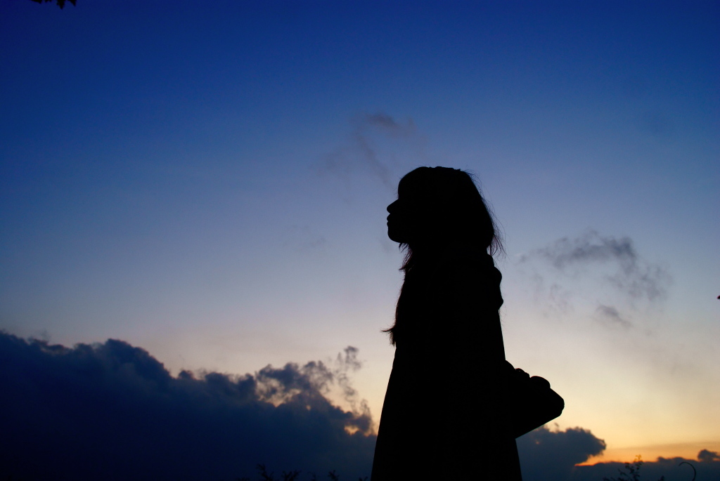 夕空×人