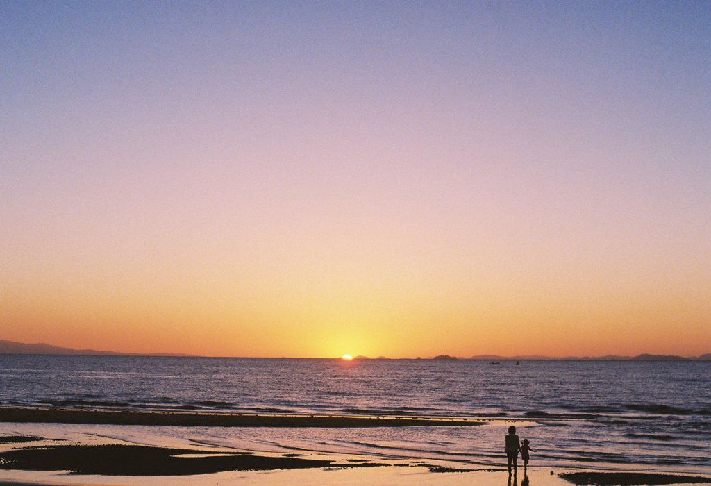 地元の夕焼け