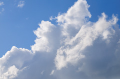 夏空、的な冬の空