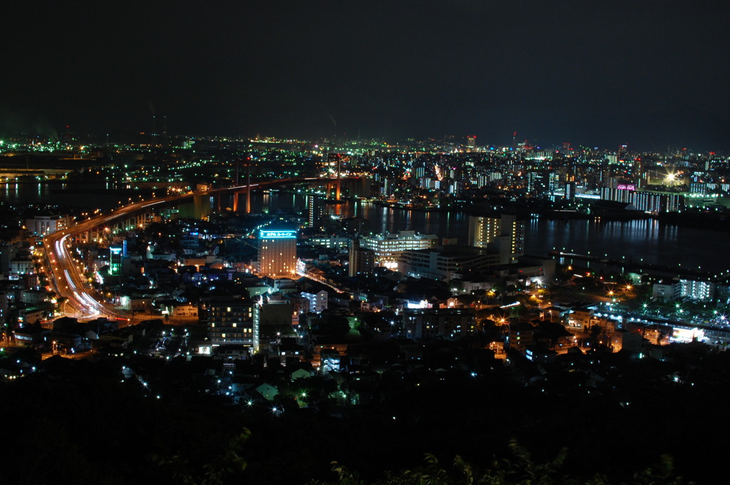 若戸大橋の夜景