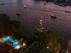 ホテルから見たチャオプラヤー川