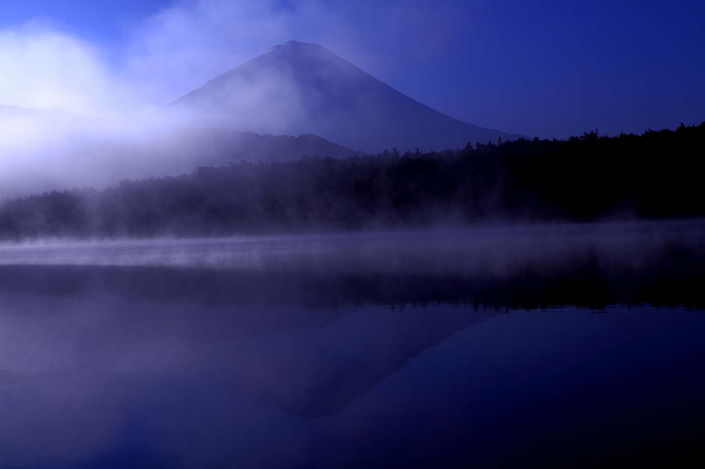 西湖からの富士山