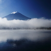 河口湖からの富士山