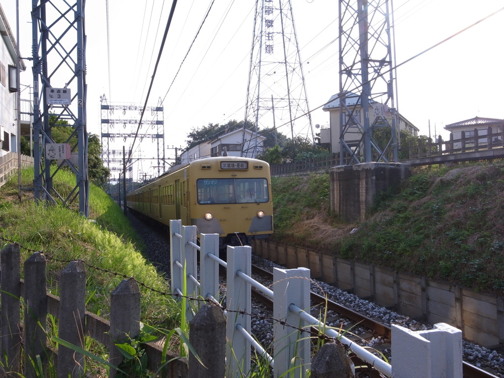 西武多磨川線（白糸台付近）