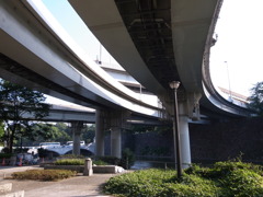 竹橋付近の首都高