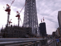 スカイツリー工事現場