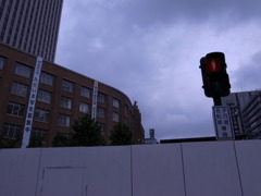 文化庁前（工事中）