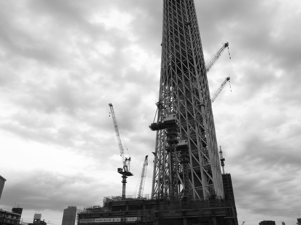 スカイツリー（モノクロ）