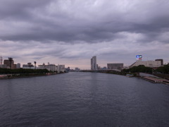 隅田川さくら橋から上流方向へ