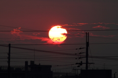 燃える夕日01