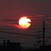 燃える夕日01