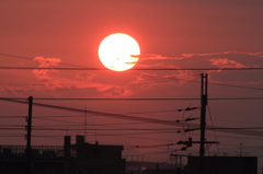 燃える夕日