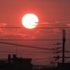 燃える夕日