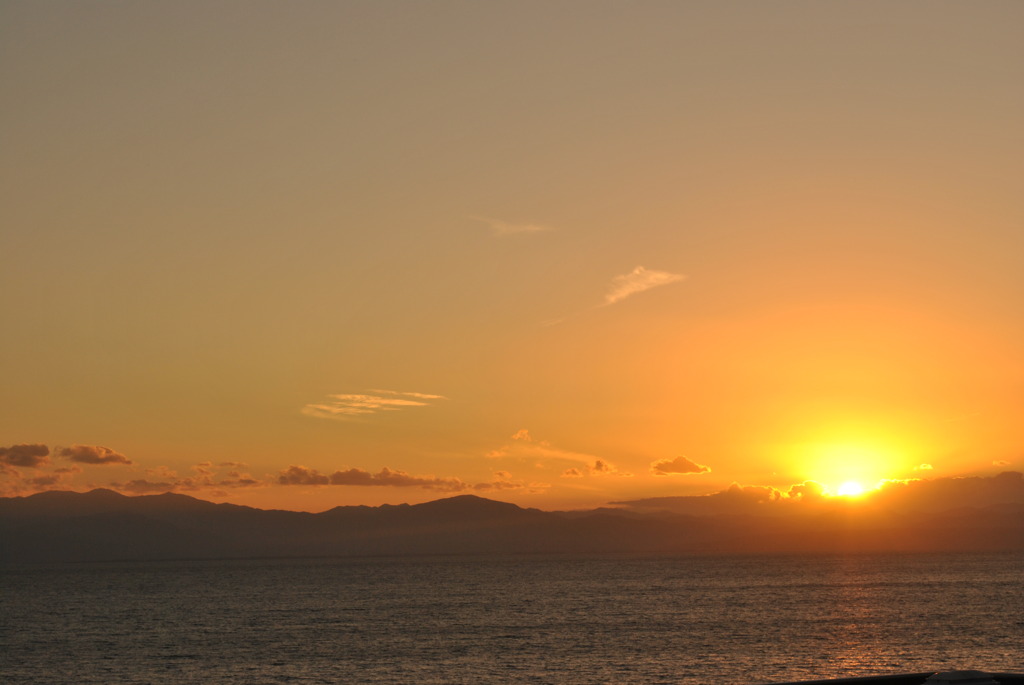 夕日