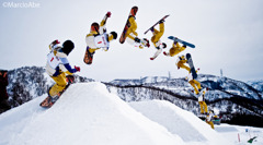 Snowboard sequence Photography