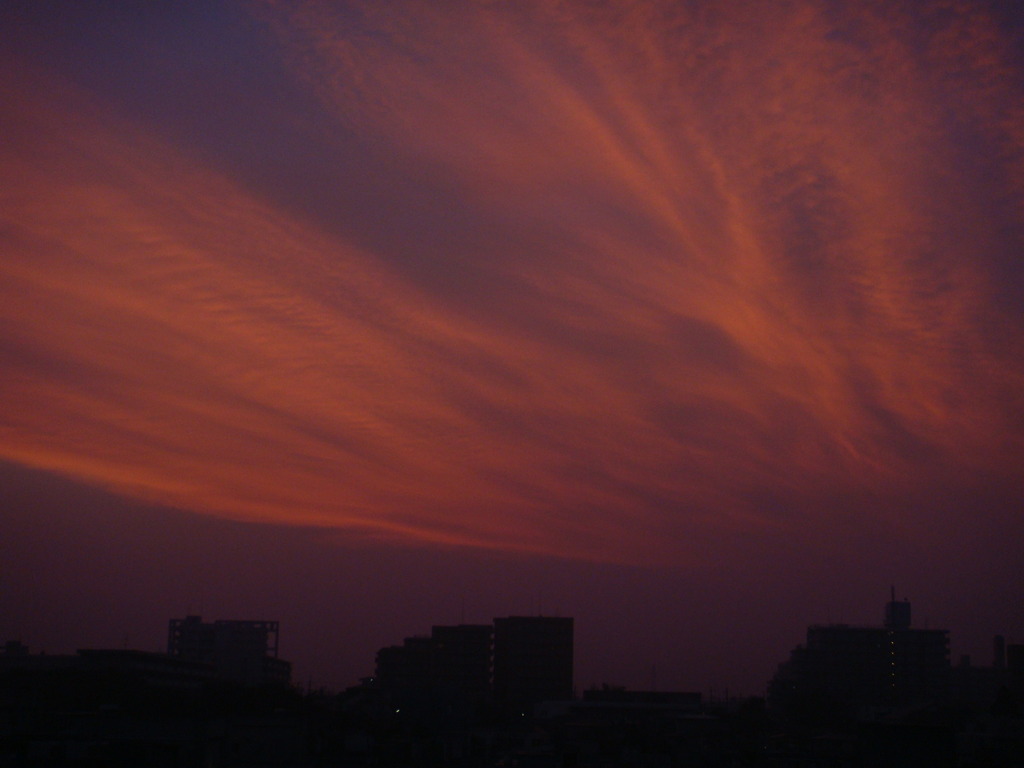 暁の空